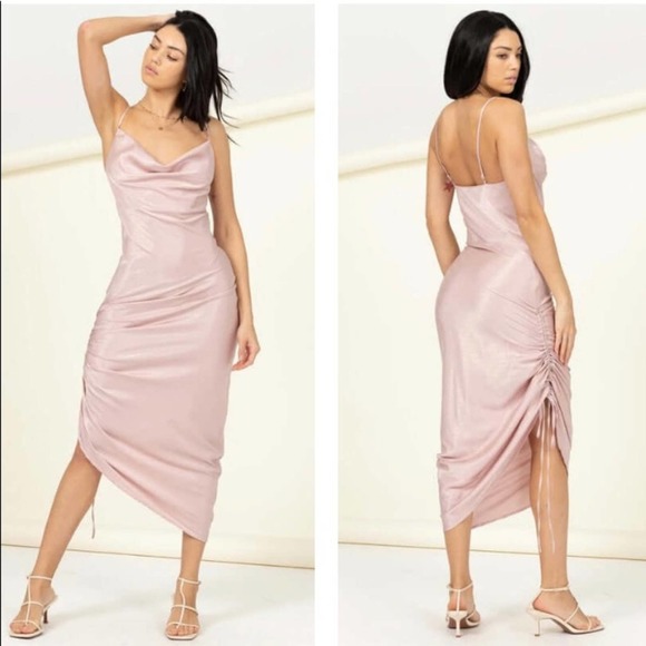 Heavenly Bliss Cowl Neck Formal Dress - Picture 3 of 4